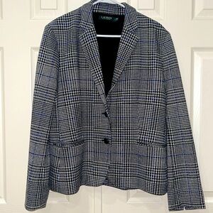 Ralph Lauren Glen Plaid Blazer-size 16